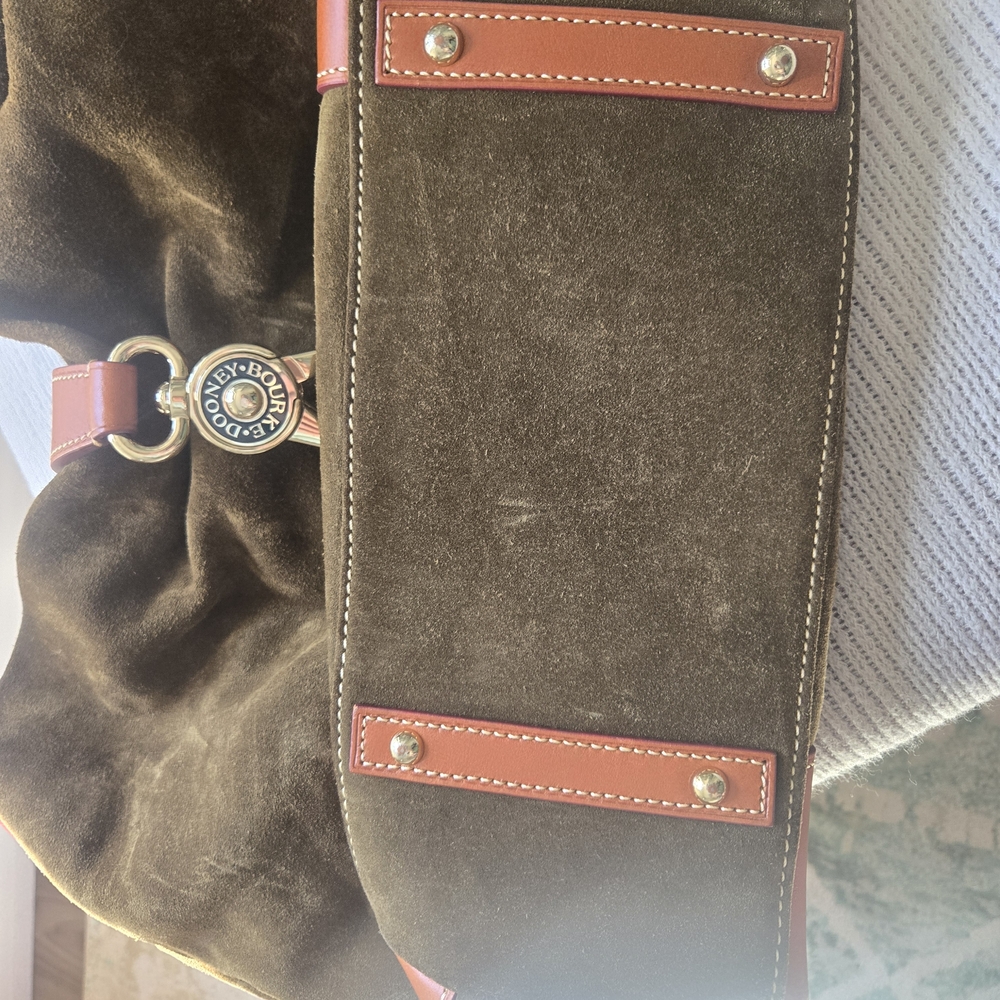 Dooney & Bourke Brown and Tan Hobo Bag - Picture 8 of 11